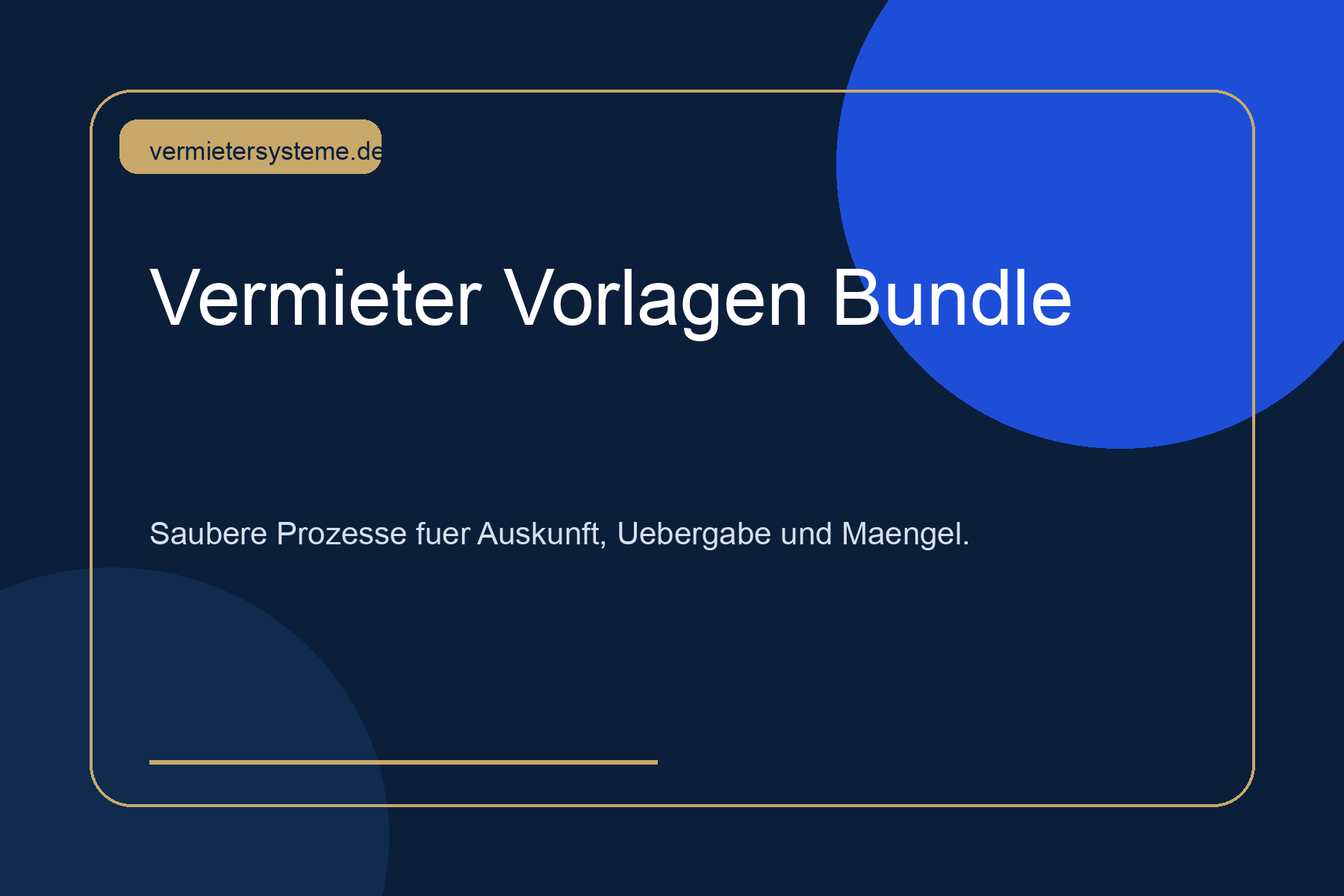 Produktvorschau Vermieter Vorlagen Bundle
